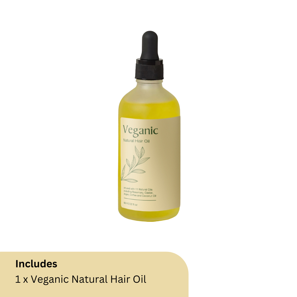 Veganic – Óleo Natural para Crescimento Capilar | Resultados Visíveis em 3 Semanas
